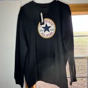 Converse Black Crewneck Top